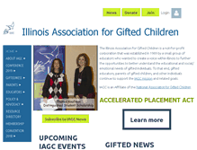 Tablet Screenshot of iagcgifted.org